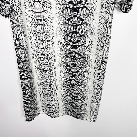 ASOS Fashion Union Womens S/M Gray Black Snakeprint Open Front Top Swim Coverup - Picture 7 of 10